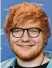  ??  ?? Ed Sheeran