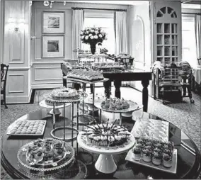  ?? HAY-ADAMS HOTEL/TNS ?? Topped off with elegant desserts, Sunday brunch at the Hay-Adams Hotel is a Washington tradition.