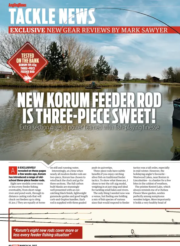 We test Korum's new three-piece rod and it's sweet! Exclusive