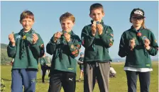  ??  ?? Ardchattan cub pack Sixers receive the Chief Scout’s Silver medal – the highest honour a cub can receive.