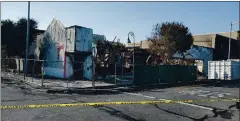  ?? HOLLISTER POLICE DEPARTMENT ?? The Cheung Sheng restaurant was one of several businesses destroyed in a series of arson fires in downtown Hollister on Monday, Hollister police said.