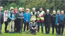 ?? (Pic: Jim Lysaght) ?? Members of Ballyduff Walking Club on their recent trip to the Cappoquin area.