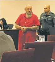  ?? PHAEDRA HAYWOOD/THE NEW MEXICAN ?? David Andrew Cordova, 54, faces felony charges for allegedly shooting from a pickup at the home of a member of the Bandidos biker gang. The elder Cordova, whom police say is a member of the rival Vagos biker gang, told police the family was retaliatin­g...