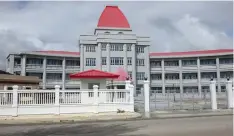  ?? Photo: RNZI ?? The Tongan government buildings, St George Palace.