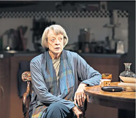  ??  ?? Dame Maggie Smith mesmerises as she returns to the stage for the first time in 12 years in ‘A German Life’, a new one-woman play by Christophe­r Hampton