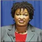  ?? BOB ANDRES / BANDRES@AJC.COM ?? Democrat Stacey Abrams wants to spend Georgia’s surplus on such things as expanding Medicaid.