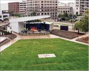  ?? TY GREENLEES / STAFF ?? The Levitt Pavilion Dayton will celebrate its opening Thursday with a free concert 14 months after the project was given the green light.