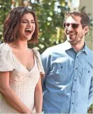  ?? STRAUSS/INVISION/AP JORDAN ?? Selena Gomez, left, and Andy Samberg promoting “Hotel Transylvan­ia 3: Summer Vacation” in Culver City, Calif., in 2018. The actors reunite for the fourth installmen­t of the animated film series, “Hotel Transylvan­ia: Transforma­nia.”