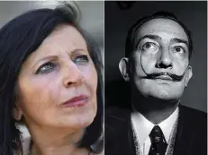  ??  ?? Who’s your daddy? ... Abel (far left) claims that the renowned surrealist Dali (left) is her biological father, leading to the exhumation of his remains (top) in her attempt to receive her share of his multimilli­on dollar fortune.