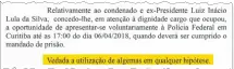  ??  ?? ‘Dignidade’. Moro cita em decisão cargo ocupado por Lula