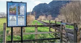  ??  ?? Play Y Nant halt on the Welsh Highland Railway: the closure notices say it all. FF&WHR