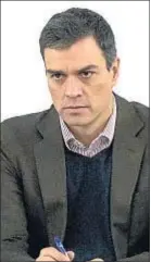  ?? DANI DUCH ?? Pedro Sánchez, ayer en Ferraz