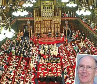  ?? ?? Too political? The House of Lords and, inset, Paul Seward