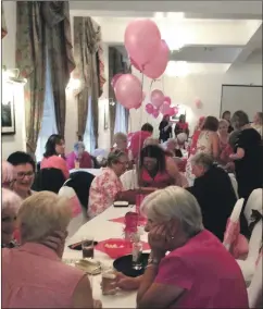  ??  ?? Sequence ladies’ choir held a fund raiser for the Pink Ladies cancer charity in the Royal Hotel, Oban.