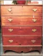  ?? Arnold Gold / Hearst Connecticu­t Media ?? An eighteenth century pine two-drawer blanket chest at The Trove on Boston Post Road.