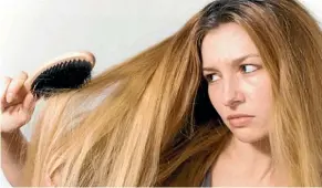  ??  ?? There are a number of reasons why your hair may be thinning, including iron and vitamin D deficiency.