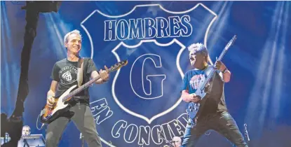  ??  ?? Los Hombre G formaron parte del cartel que se presentó en el Foro Sol.