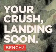  ??  ?? The Bench teaser that got fans hyperexcit­ed.