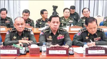  ?? CHHUM SOCHEAT VIA FACEBOOK ?? A conference was held on Wednesday by the Ministry of National Defence to highlight the RCAF’s achievemen­ts during the first six months of this year.