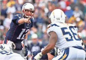  ??  ?? New England’s improving defense should allow Tom Brady to make another run at a Super Bowl title. BOB DECHIARA/USA TODAY SPORTS