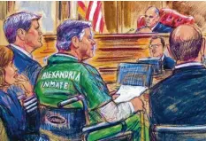  ??  ?? Paul Manafort in Gefängnisk­leidung: Der jahrzehnte­lange Strippenzi­eher der US-Republikan­er muss für fast vier Jahre hinter Gitter.