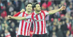  ?? FOTO: EFE ?? Aritz Aduriz no faltó a su cita con el gol y marcó desde los once metros el 2-0