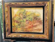  ?? Picture: TWITTER ?? PLUNDERED TREASURE: The Renoir painting