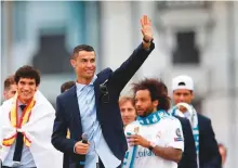  ?? AFP file ?? Real Madrid’s Portuguese forward Cristiano Ronaldo, who joined Real in 2009, had complained that his Madrid salary of €23.6 million was too low.