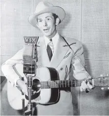  ??  ?? Hank Williams sang from the heart about a woman with a Cold Cold Heart.