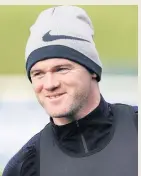  ??  ?? Wayne Rooney in training with England ahead of tonight’s game