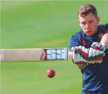  ?? Rex Features ?? Scotland’s Matthew Cross and Kyle Coetzer both scored centuries to put on a superb 201-run partnershi­p for the first wicket against Sri Lanka.