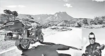  ??  ?? The scenic route at Kota Belud with Mount Kinabalu in the background. Harprit Singh