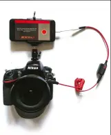  ??  ?? TRIGGERTRA­P A Triggertra­p or similar kit will connect your smartphone to your camera, enabling you to set very long exposure times, create time-lapses and control motion or sound triggering. These kits are specific to each camera