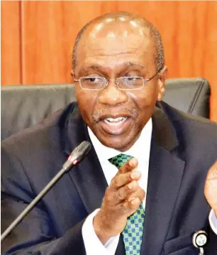  ??  ?? CBN Governor, Godwin Emefiele