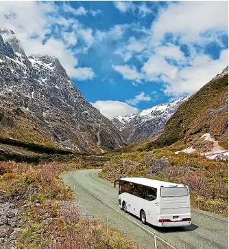  ??  ?? The best way to see New Zealand is by taking a road trip. Unlike on a bus trip, if you drive you can stop whenever you like.