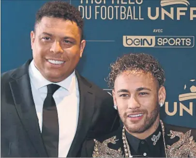  ?? FOTO: MD ?? Ronaldo, el gran valedor de Neymar El ex delantero blanco fue el primero que aconsejó su fichaje a Florentino Pérez