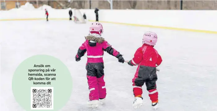  ?? ?? Ansök om sponsring på vår hemsida, scanna QR-koden för att komma dit