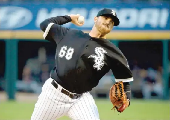  ?? GETTY IMAGES ?? White Sox starter Dylan Covey allowed two runs in seven- plus innings Wednesday against the Indians. He struck out five and walked none to pick up his third victory.