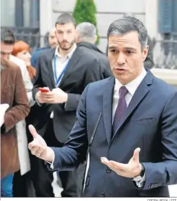  ?? CHEMA MOYA / EFE ?? Pedro Sánchez en los actos del Día de la Constituci­ón en el Congreso.