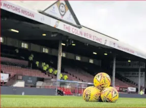  ??  ?? Firhill for thrills Partick Thistle will host the second leg on Sunday