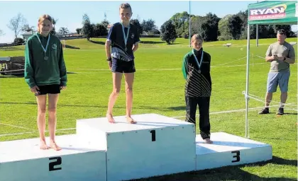  ?? ?? Olivia Mclachlan was first place in the year 8 girls.