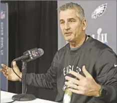  ?? GETTY ?? After being spurned by Josh McDaniels, the Colts make a Super hire in ex-Eagles’ O.C. Frank Reich as new head coach.