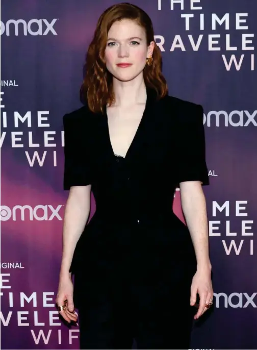  ?? File/agence France-presse ?? Rose Leslie attends ‘The Time Traveler’s Wife’ premiere at The Morgan Library on May 11 in New York City.