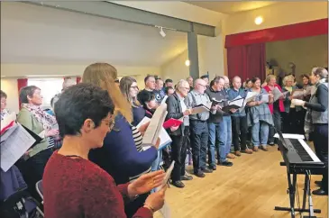  ??  ?? Gaelic singers from across the Highlands and Islands met to study the prescribed pieces for this year's Mòd.