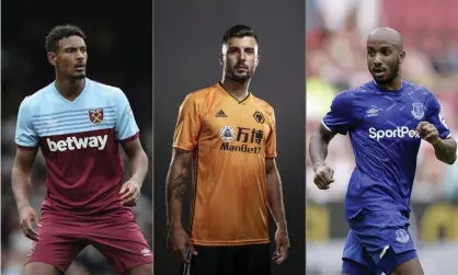  ??  ?? West Ham’s Sébastien Haller, Patrick Cutrone joining Wolves and Fabian Delph signing for Everton represent positive moves from the chasing pack. Photograph: Getty Images