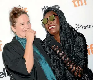  ?? TIFF ?? Grace Jones and Sophie Fiennes share a laugh at September’s world premiere of Grace Jones: Bloodlight and Bami.
