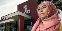  ?? PHOTO: CHRIS MCKEEN/STUFF ?? Halal KFC campaigner Syeda Fouzia said she was not bothered by the hatred she received but there was no need for the abuse.