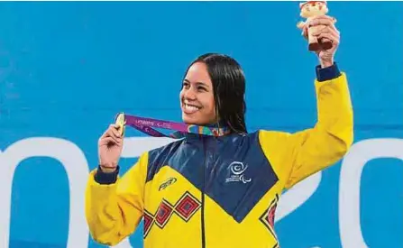  ?? CPC ?? María Paula Barrera es una de las deportista­s en las que Colombia tenía fincadas esperanzas de lograr medalla en Juegos Paralímpic­os.