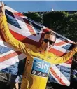  ?? FOTO: AP ?? Bradley Wiggins nach seinem Tour-deFrance-Sieg 2012.