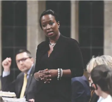  ?? JUSTIN TANG / THE CANADIAN PRESS FILES ?? Celina Caesar-chavannes found herself an Independen­t MP after cursing out Justin Trudeau on a phone call.